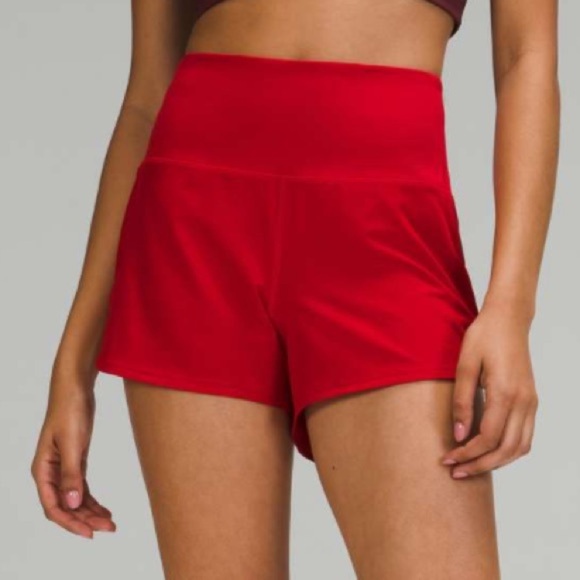 Lululemon Speed Up High-Rise Lined Short 4” – Dark Red (Rare Color!) - Picture 1 of 8